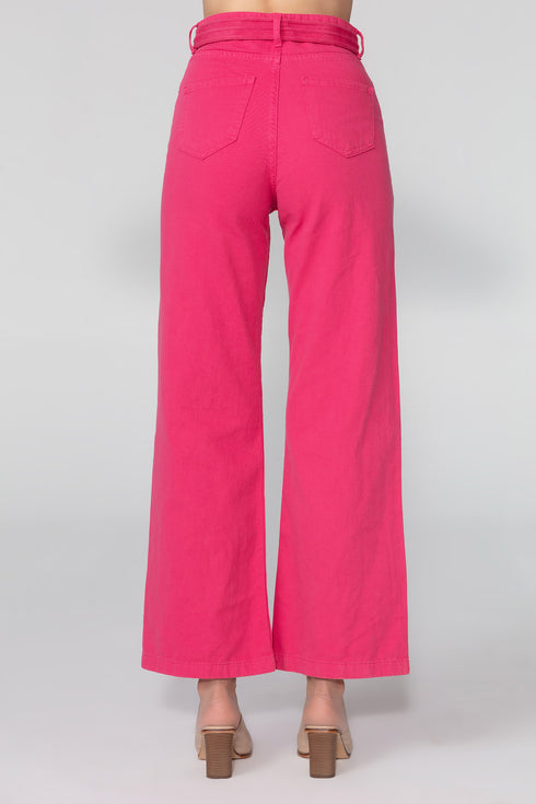 High Waist Flared Trousers
